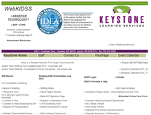 Tablet Screenshot of kidss.keystonelearning.org